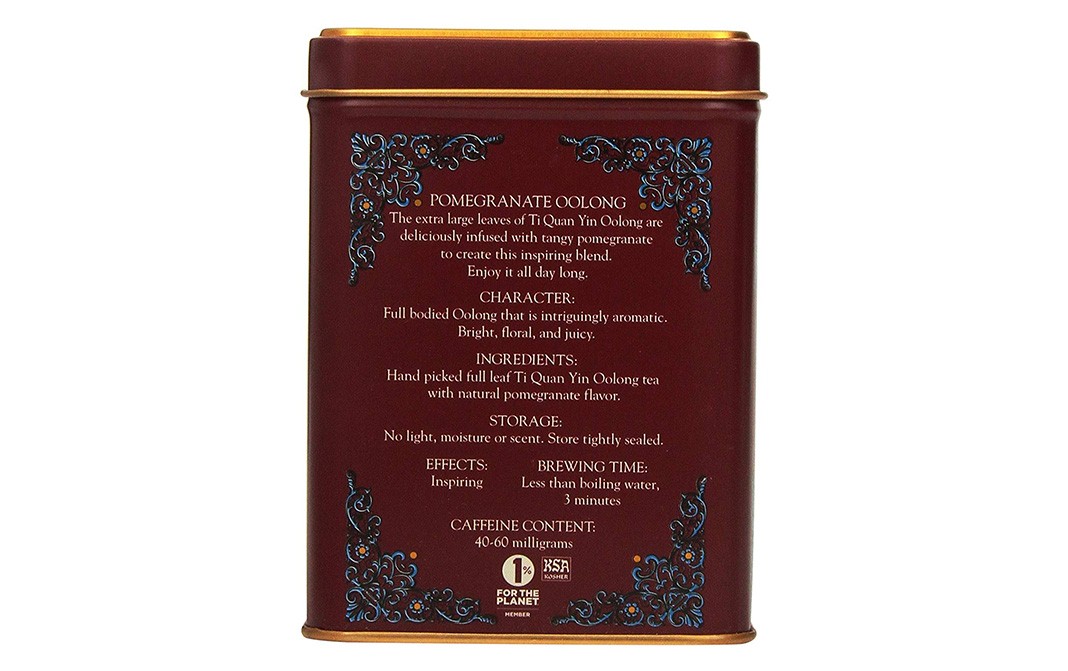 Harney & Sons Pomegranate Oolong Tea   Tin  20 pcs